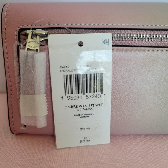 COACH Wyn Ombré Soft Smooth Leather Wallet- Pale Pistachio Multi ⭐🎈 - Picture 16 of 16